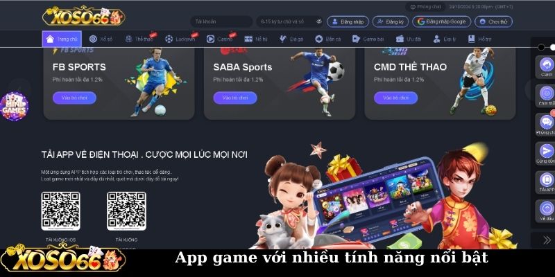 App game với nhiều tính năng nổi bật